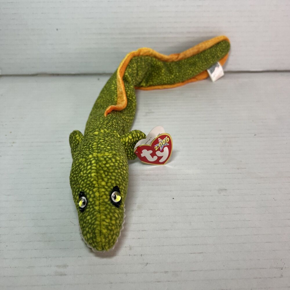 Ty Retired Beanie Baby‎ MORRIE the EEL 2000 - With ERRORS - Mint Condition